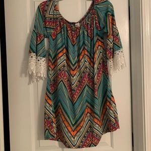 Summer Top/Dress Aztec Print